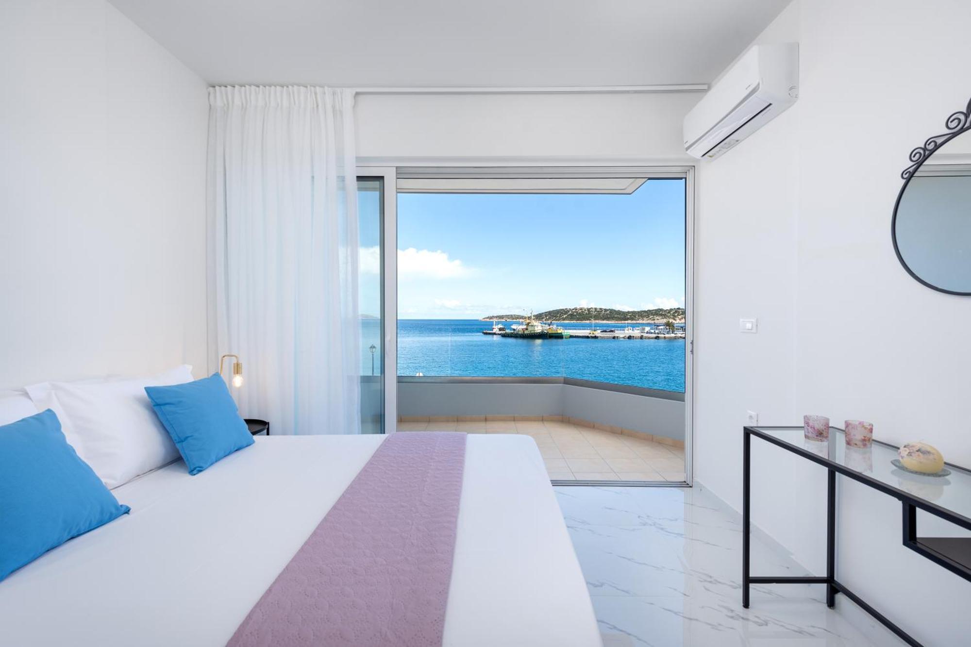 Appartamento Sea View Bliss 2Br Agios Getaway Agios Nikolaos Esterno foto
