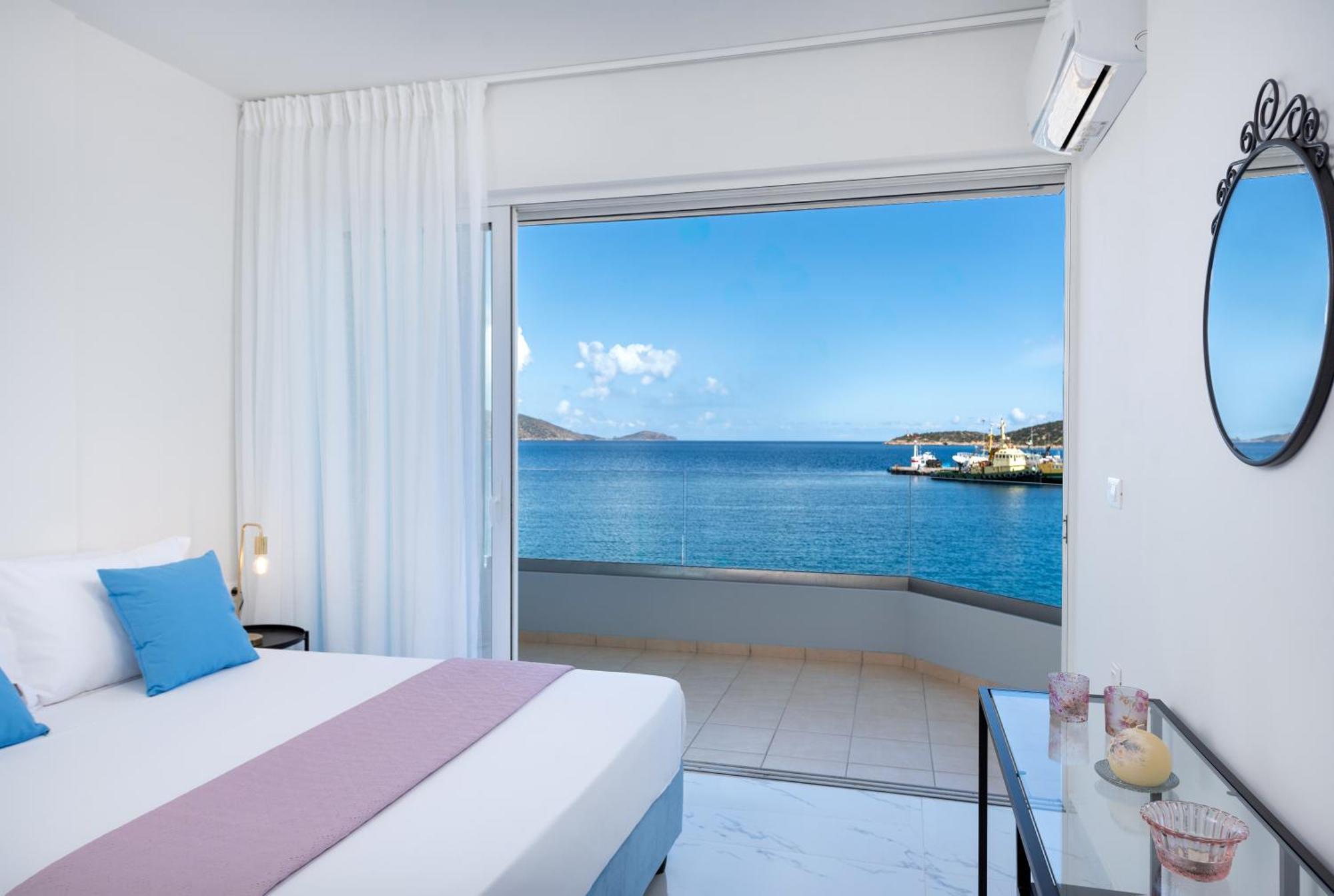 Appartamento Sea View Bliss 2Br Agios Getaway Agios Nikolaos Esterno foto