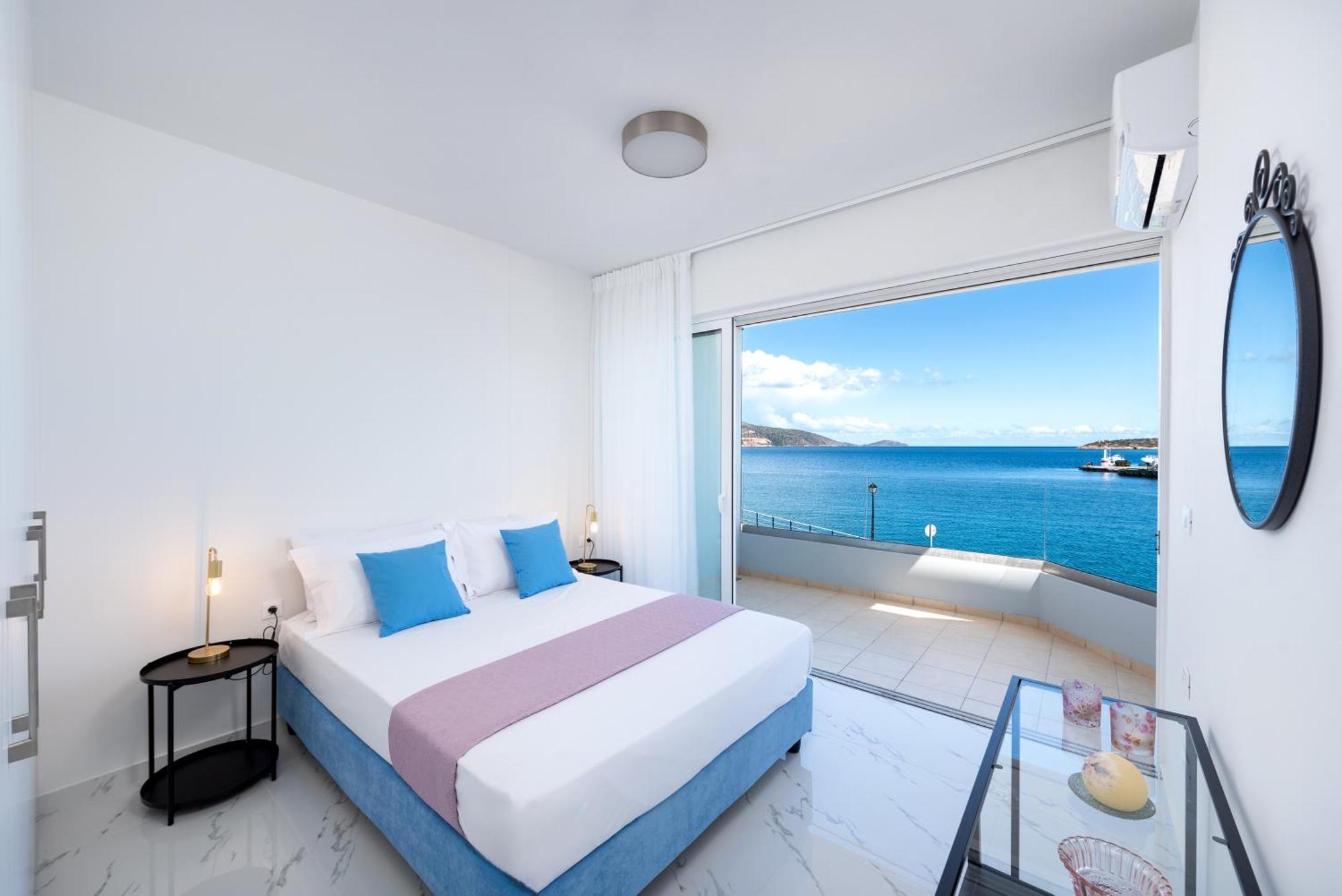 Appartamento Sea View Bliss 2Br Agios Getaway Agios Nikolaos Esterno foto