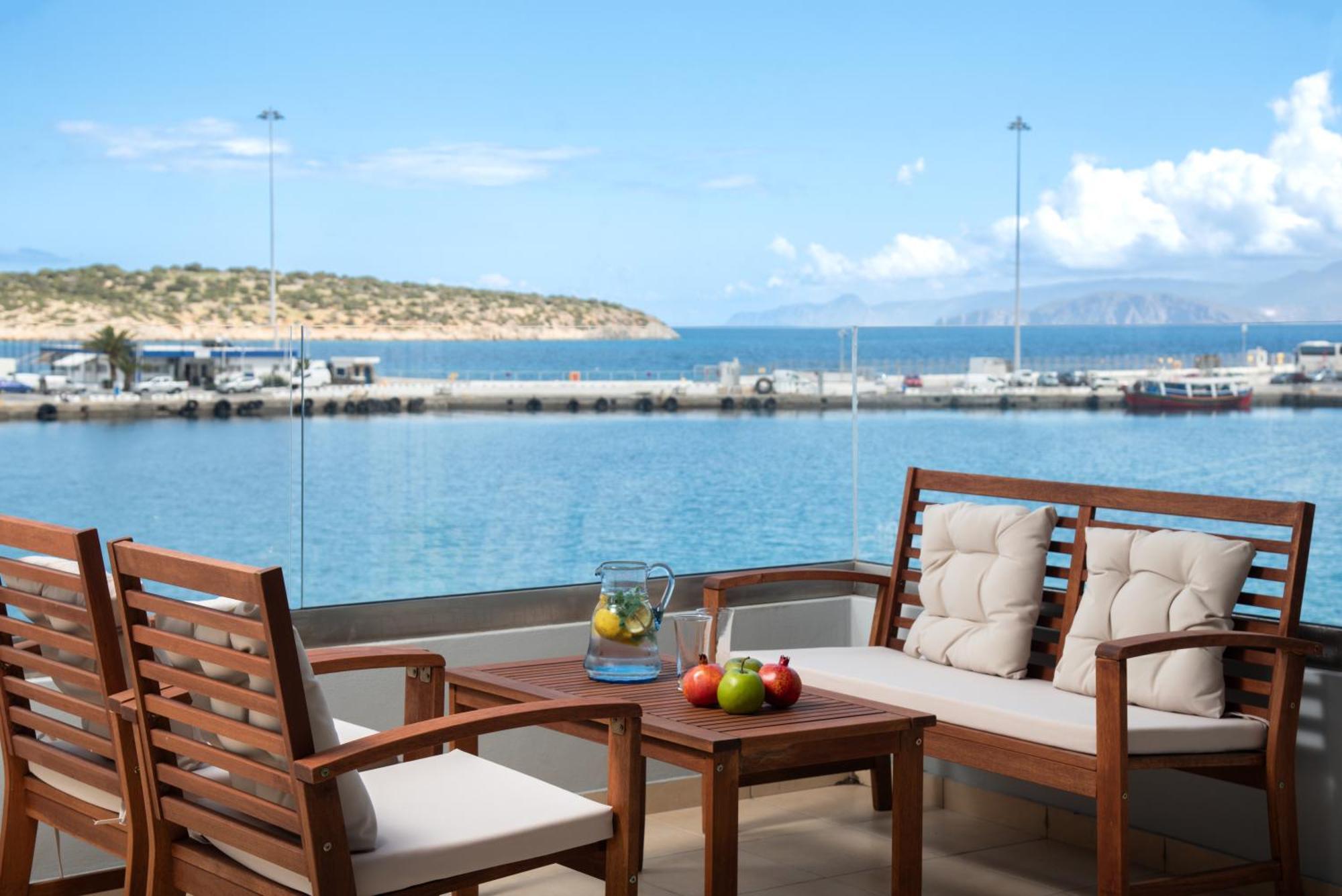 Appartamento Sea View Bliss 2Br Agios Getaway Agios Nikolaos Esterno foto