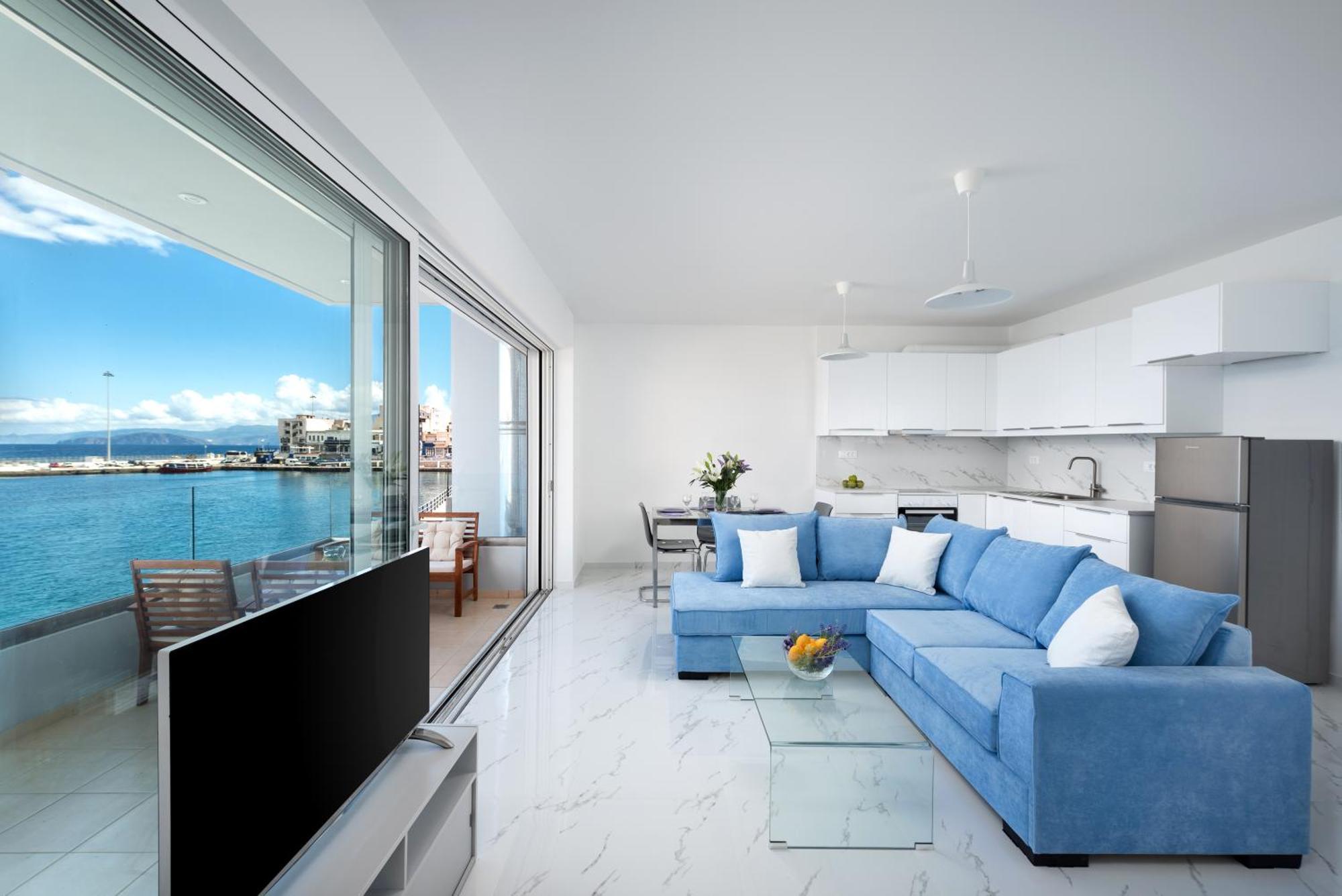 Appartamento Sea View Bliss 2Br Agios Getaway Agios Nikolaos Esterno foto