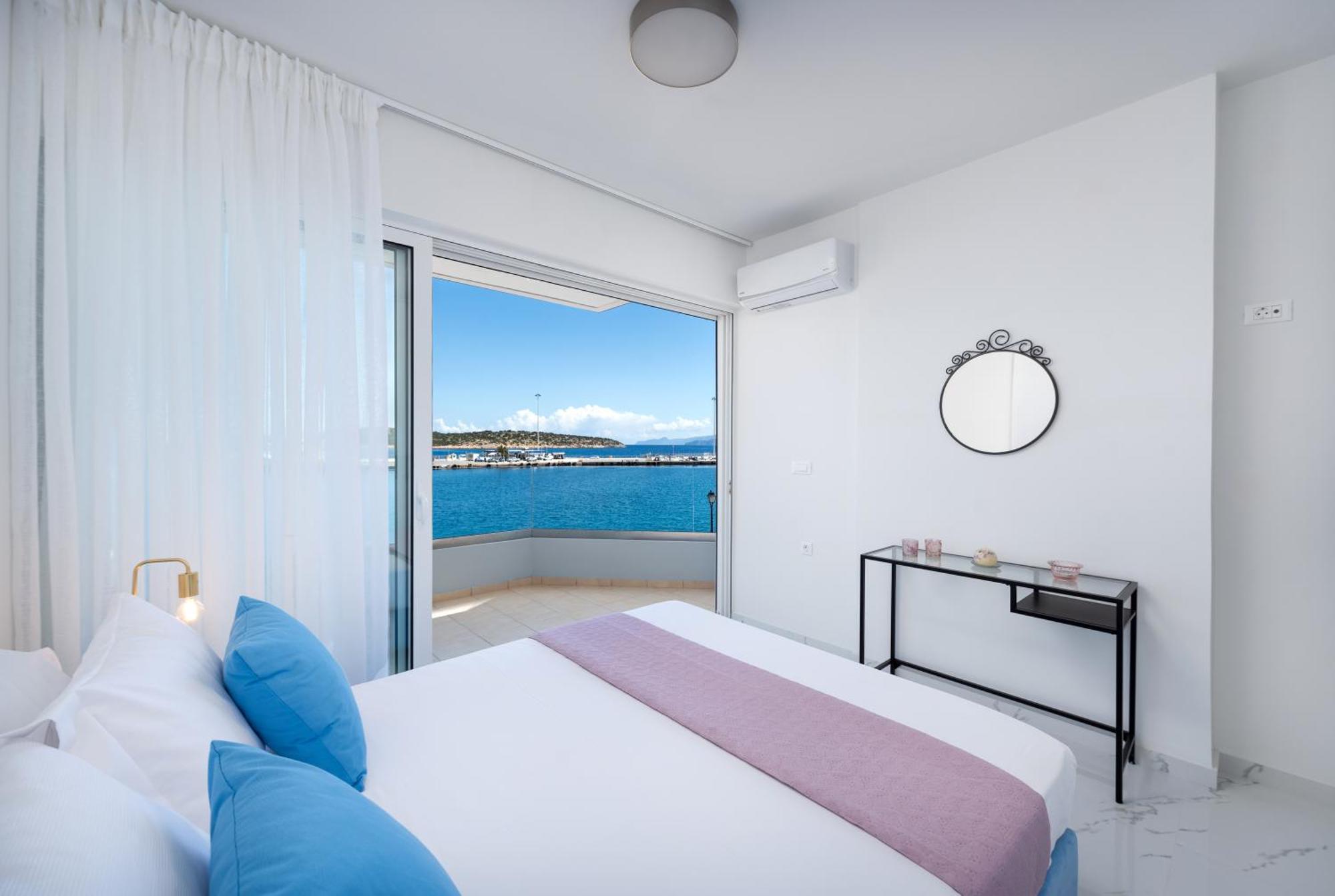 Appartamento Sea View Bliss 2Br Agios Getaway Agios Nikolaos Esterno foto